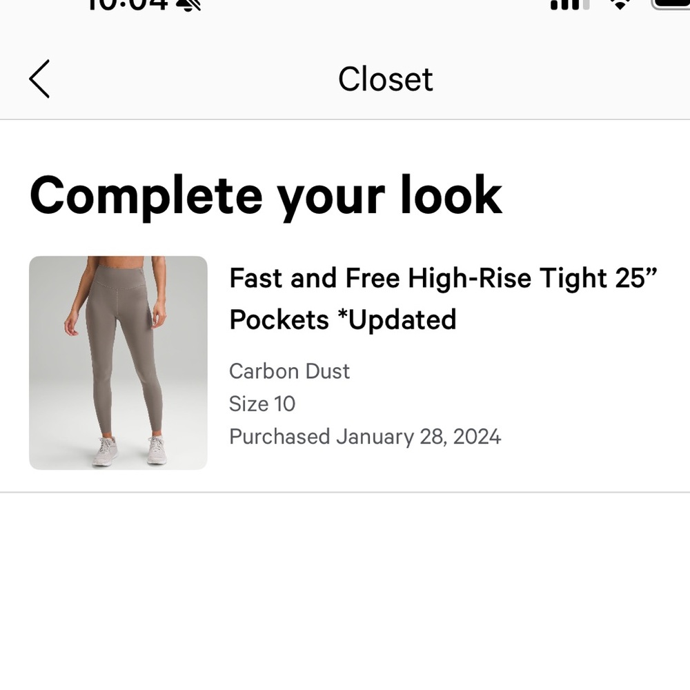 lululemon Fast and Free High-Waist Leggings 25”